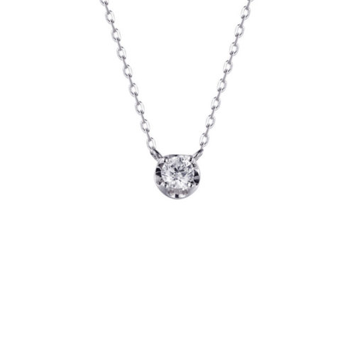 18K Miranda Solitaire Diamond Necklaces