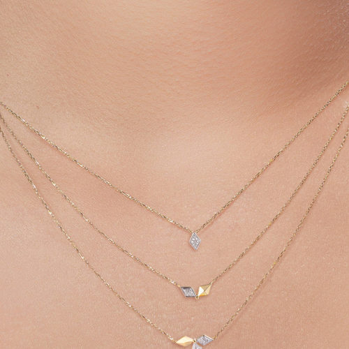 Model - 14K Diamond " Devil's in Details " Necklace for sale