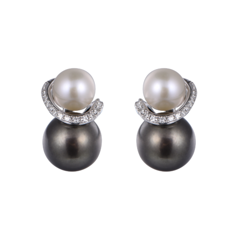 Pearl 14K Diamond Earring