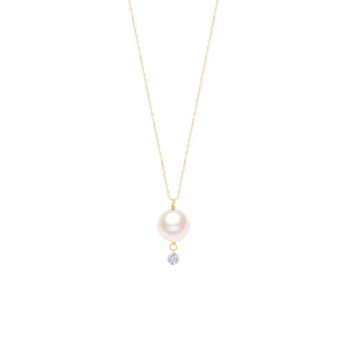 18K Naomi Pearl Diamond Necklace