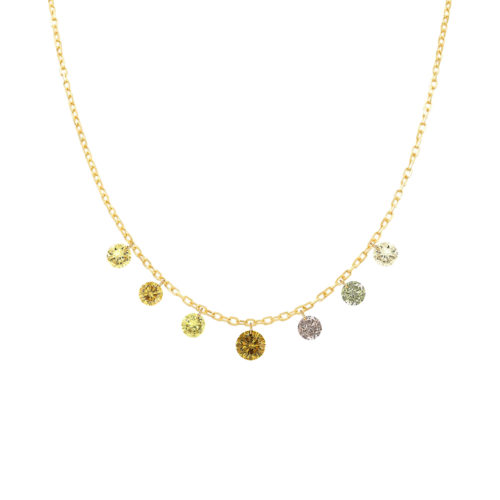 18K Hailey Color Diamond Necklaces