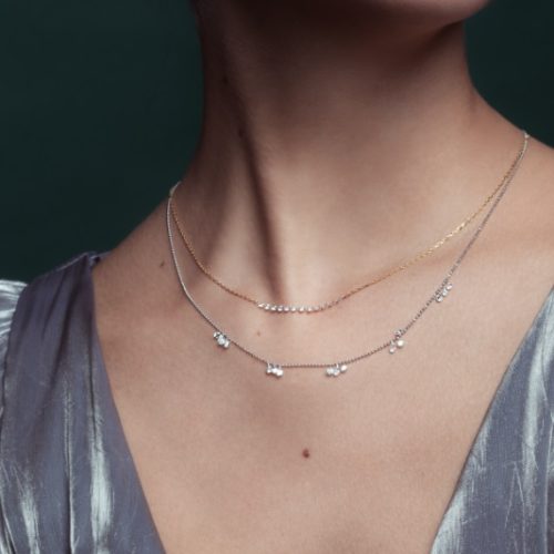 18K Sophiet Diamond Necklace | 90526