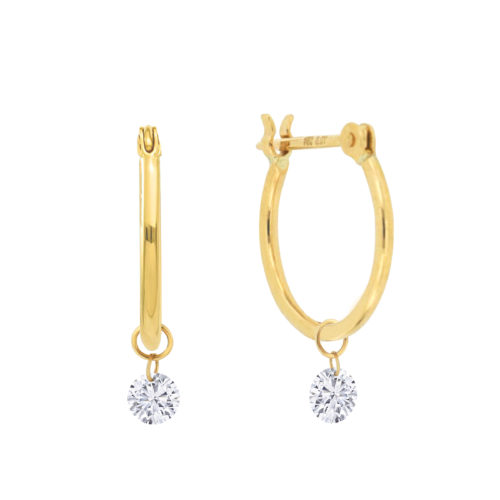18k Sophia Diamond Earrings yellow gold