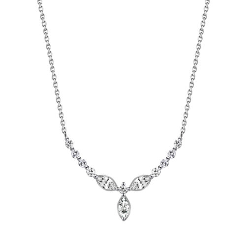 18K Trios Amour Diamond Necklace