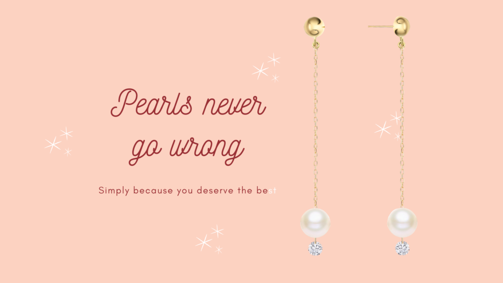 pearls earring hoop