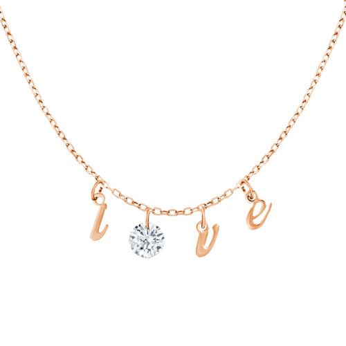 18K Love Diamond Necklace | Khoe Jewellery