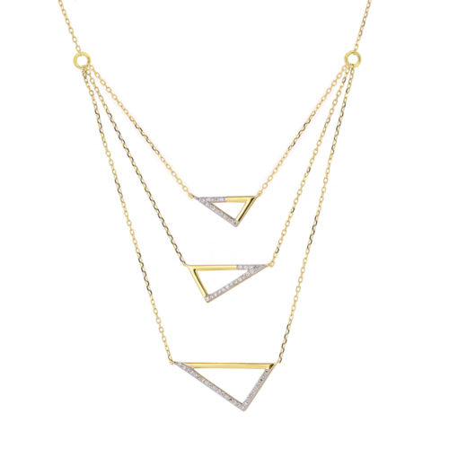 Amazing triangle necklace 71610N