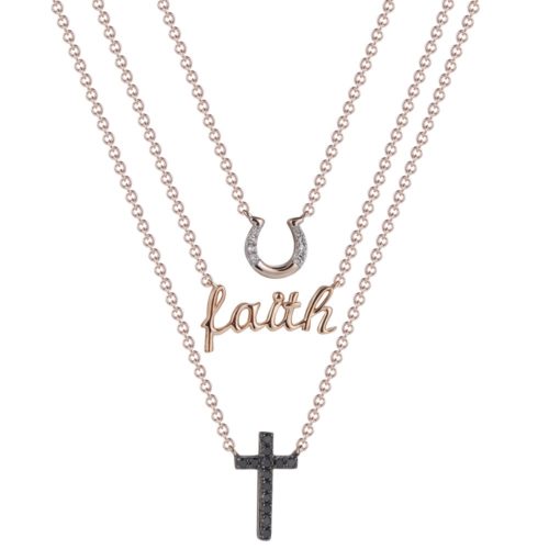 Cross -14K Faith Diamond Necklace